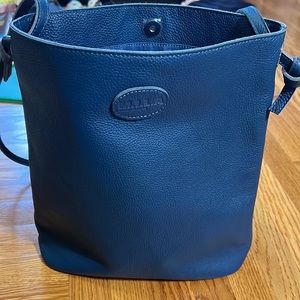 Made in Los Angeles, marine blue luxury, leather $600 bag, new with tags